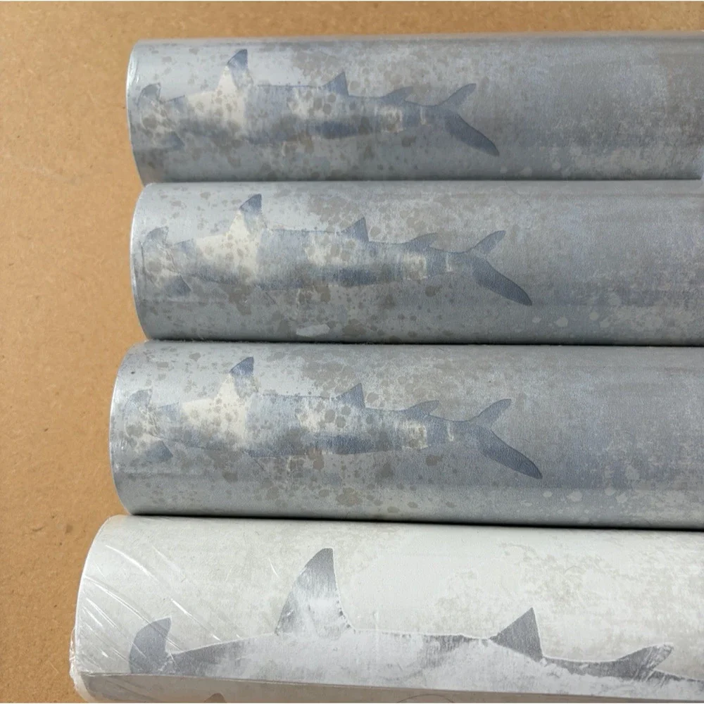NEW 4 Double Rolls Mayflower Wallpaper Sharks Originally $140 Each